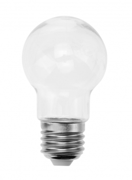 Glühbirne Kunststoff 9cm